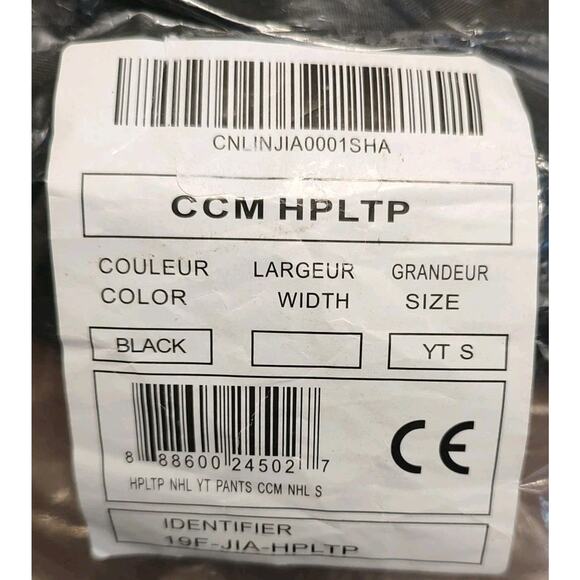 CCM Hockey Pants YOUTH Small Black Shorts Level 3 YT-S NWT - Picture 6 of 6